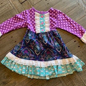 Ricrac & Ruffles Dress - 24 months EUC 🐶🚭